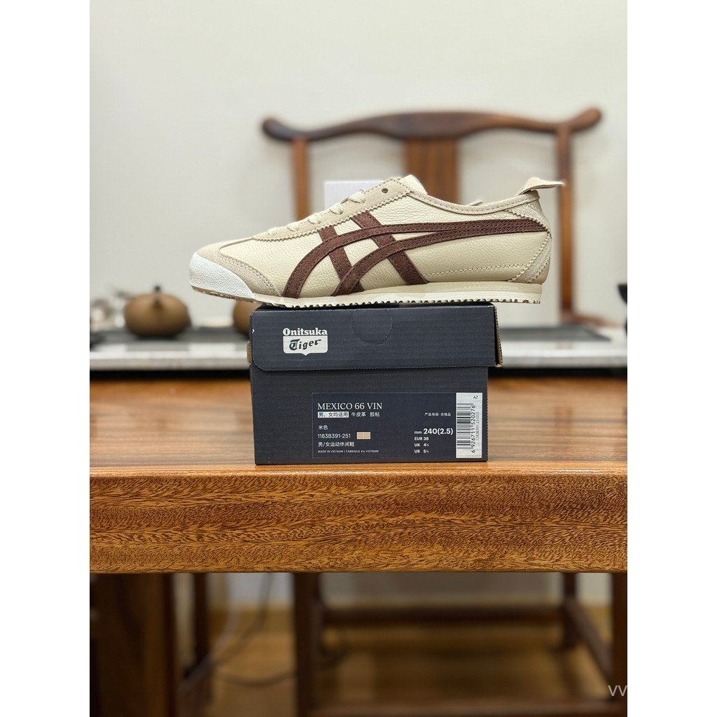 2026Asics Onitsuka Tiger รองเท้า/Onitsuka Tiger Mexico 66 帆布鞋 新款久加厚加绒配件仔裤 BOAR