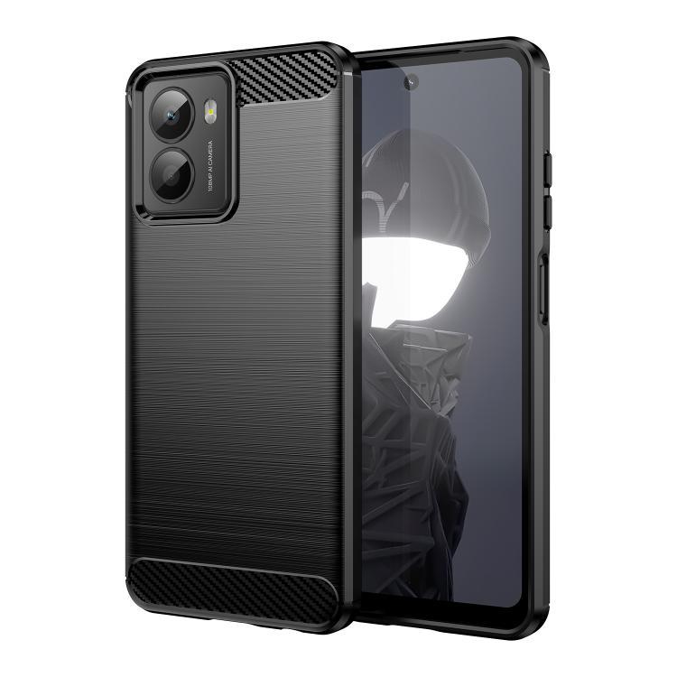 พร้อมส่ง Carbon Fiber Brushed Texture TPU Phone Case For HMD Fusion