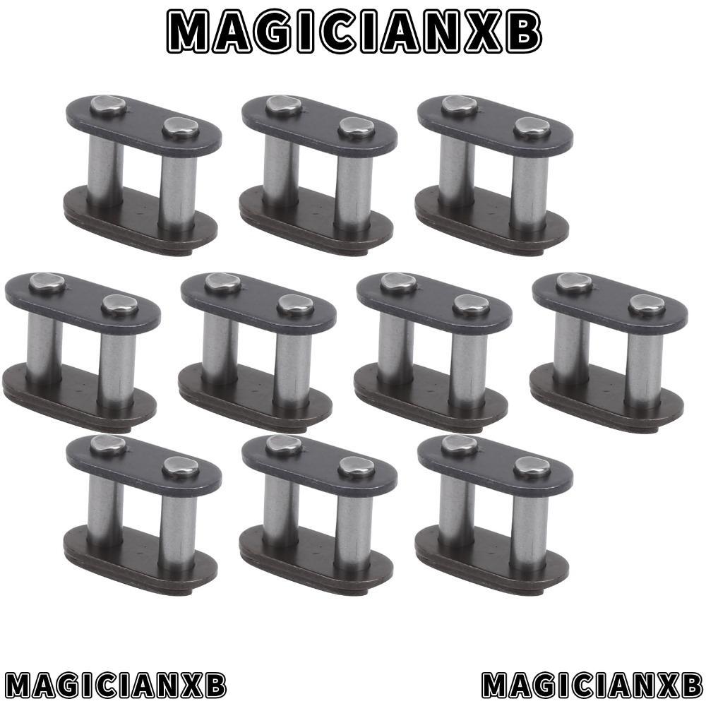 MAGICIANXB 10PCS T8F Chain Master Link,เหล็กน้ําหนักเบาMaster Connecting Link,ทนทานสีเทาโซ่TVรถจักรย