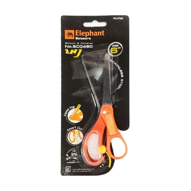 ตราช้าง กรรไกร6นิ้ว Elphant Scissors 6" 1Pcs.