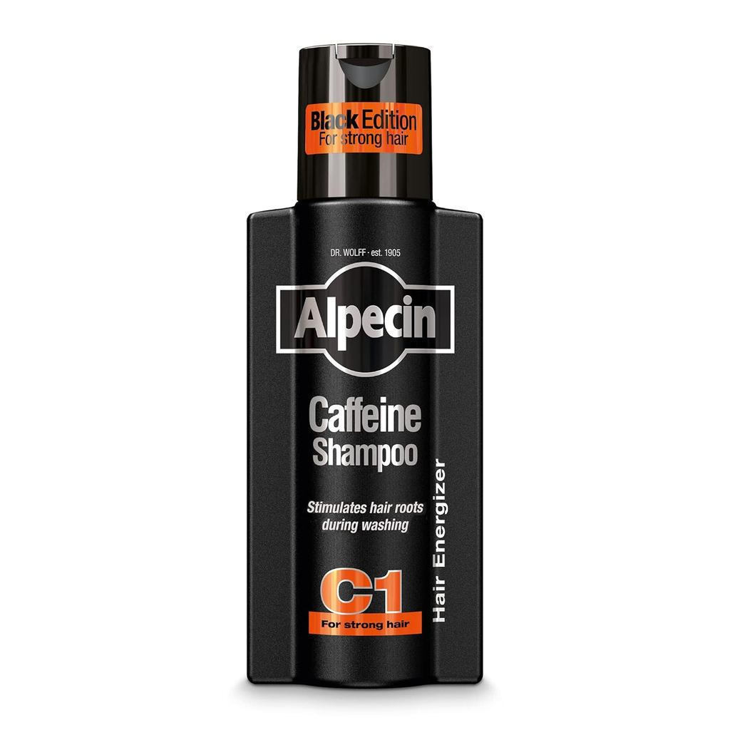 Alpecin Caffeine Shampoo C1 Black Version ประกอบด้วยระงับกลิ่นกายหนา 8.45oz I Hair Performance Enhan