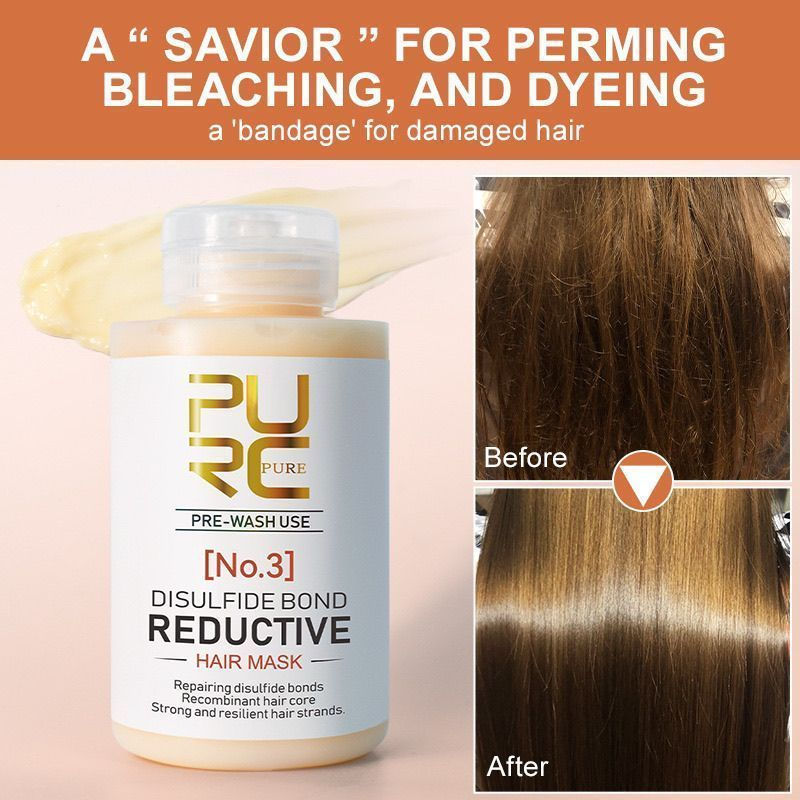 ขายร้อน ~ PURC PURC Disulfur Key Repair Number Agent Softening Conditioner Repair Brazilian Hair Mas