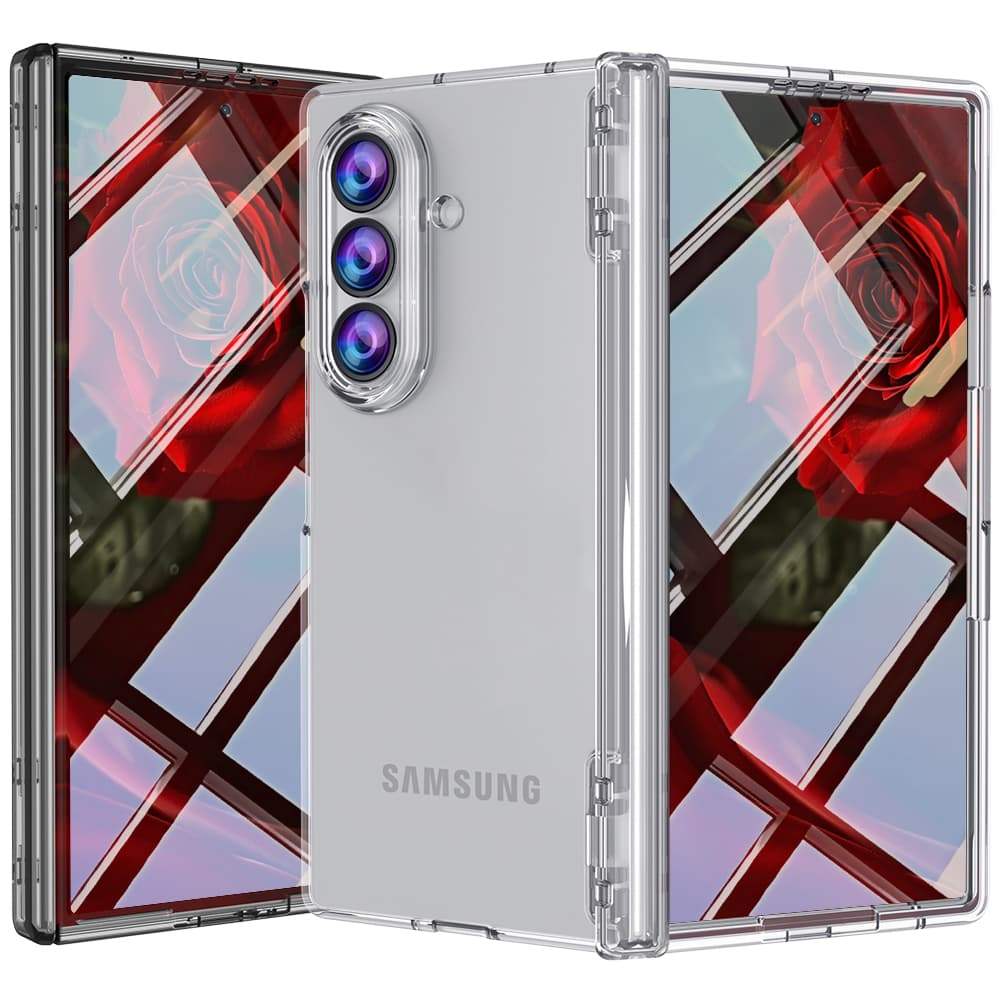 เคสเต็มตัวแบบใสสําหรับ Samsung Galaxy Z Fold 8/Z Fold 8 Ultra/Z Fold 7 Case ตัวป้องกันหน้าจอในตัว, ป้องกันบานพับ, เคสกันกระแทกแบบแข็งสลิมฟิต