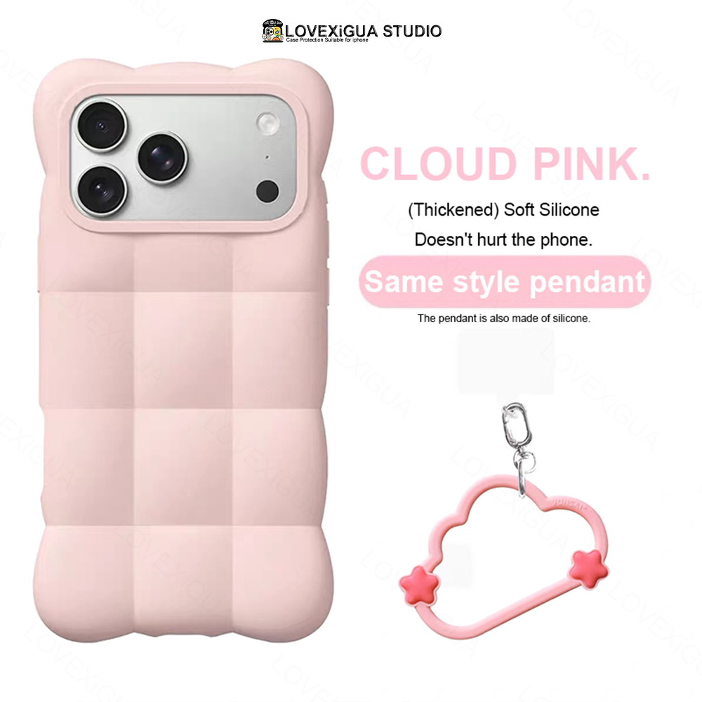 แฟชั่นน่ารักเมฆซิลิโคนอ่อนนุ่มกรณีโทรศัพท์สําหรับ ไอโฟน 17 16 15 มือโปร สูงสุด ปลอกกันกระแทกฝาครอบป้องกัน