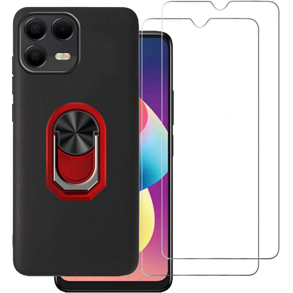 สําหรับ T-Mobile Revvl 8 Pro 5G กรณี 2 แพ็คป้องกันหน้าจอกระจกนิรภัย,Full Body Shock ป้องกัน Kickstan