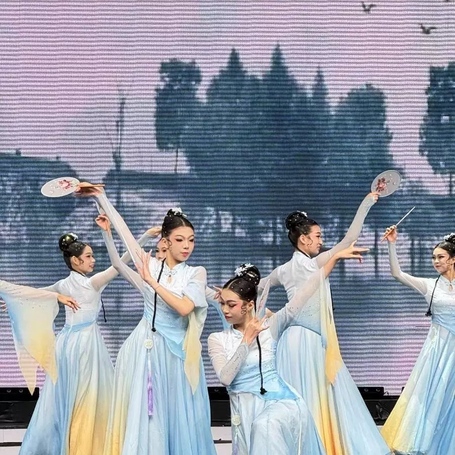 Beihu Shuiyue เครื่องแต่งกายประสิทธิภาพสไตล์จีน Elegant กระโปรงขนาดใหญ่ Art Exam Performance เครื่อง