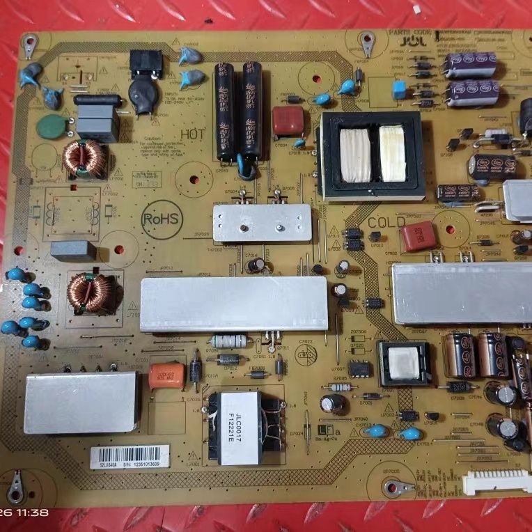แผงจ่ายไฟแท้โรงงาน Sharp สำหรับทีวี LCD-52LX750A / 52LX640A รหัสอะไหล่ RUNTKB001WJQZ JSL2126-003