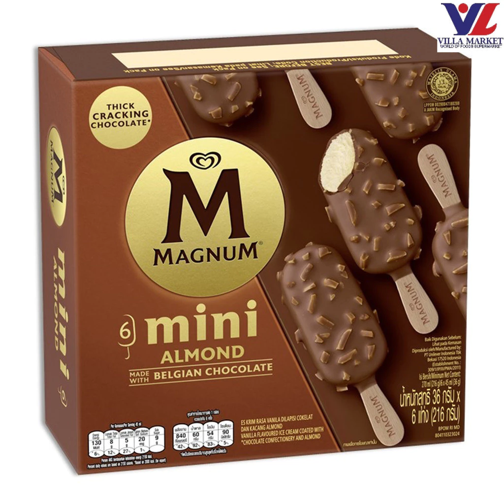 [สินค้าส่งด่วน] [5631] Wall's Magnum Mini Almon วอลล์ แม็กนั่ม มินิ อัลมอนด์