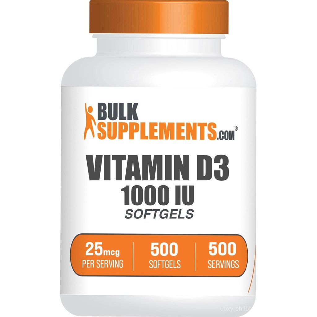 BulkSupplements.com Vitamin D3 1000IU Softgels - Cholecalciferol, D3 Supplement, Vitamin D 1000 IU -