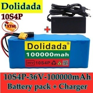 ใหม่ 2024 36V 10S4P XT60connector แบตเตอรี่ pack 1000W แบตเตอรี่ 42V 100000mAh EBike ไฟฟ้าจักรยาน BM