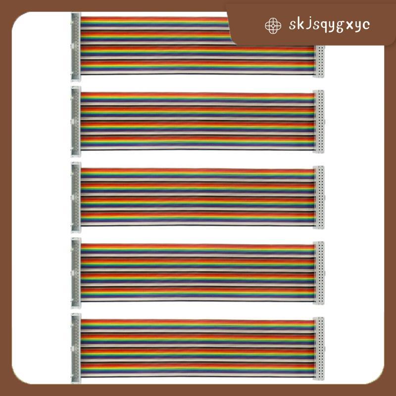 skjsqygxyc5PCS 40 Pin GPIO Extension Cable Line สําหรับ 4B สําหรับ Nano Female to Female