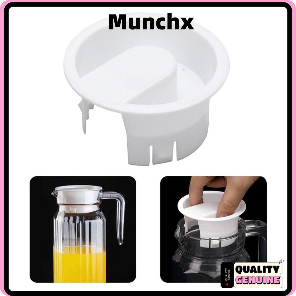 ฝาปิด MUNCHX, ปลั๊กขวดพลาสติก 7.6 ซม., Non Splash Glass Water Carafe Stoppers ฝาปิดป้องกันการรั่วสําหรับเหยือก Bistro