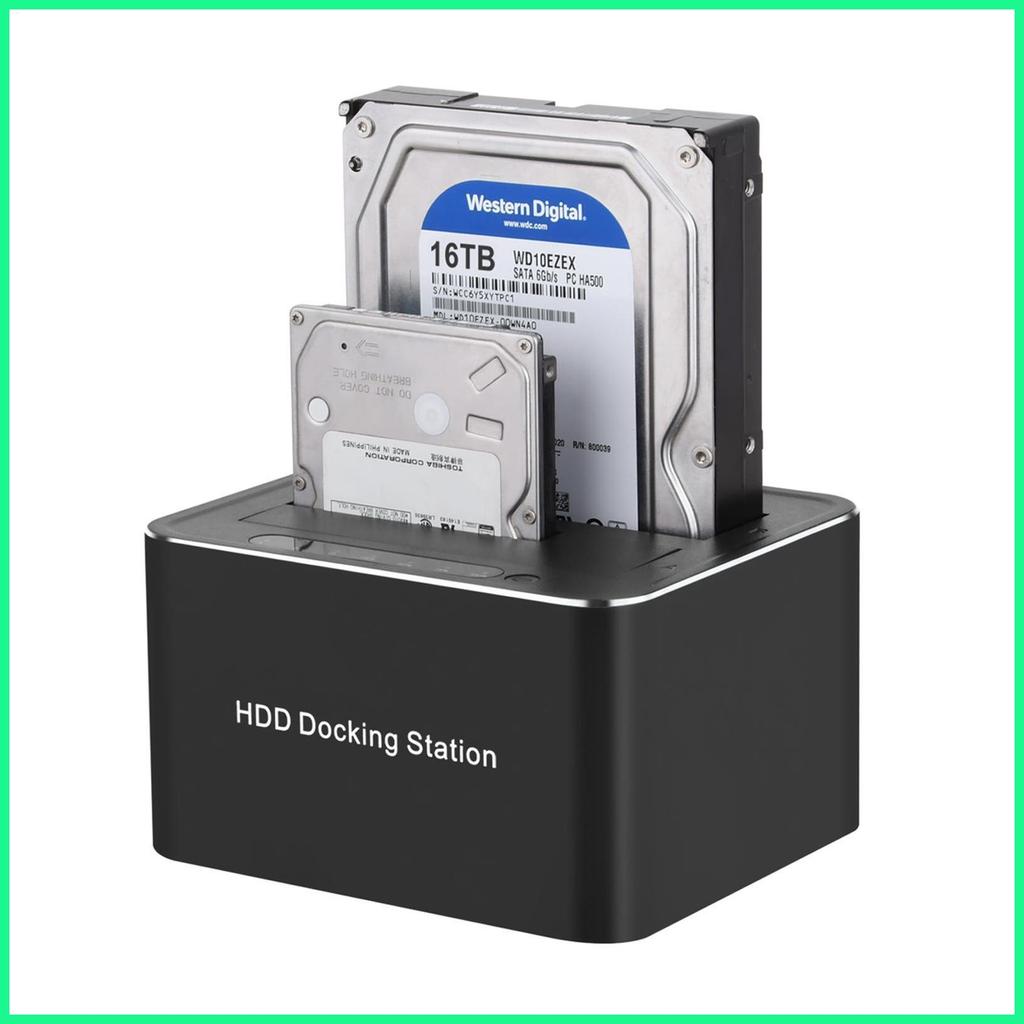 Dual Bay Docking Station USB 3.0 ถึง SATA I/II/III Dual Bay Hard Drive Station Dual Drive Bay สําหรั