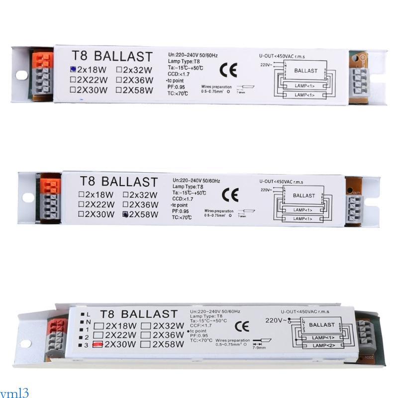 Yml3 T8 18 30 58W แสงเรืองแสงบัลลาสต์อิเล็กทรอนิกส์ Residential Commercial Use