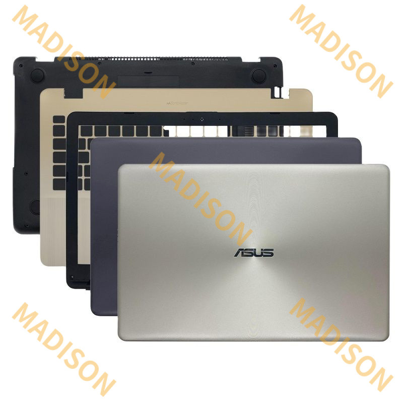 กรณีใหม่สําหรับ Asus X542U X542UR F542 A542 A580 F580 FL8000 FL8000U UN แล็ปท็อปปกหลัง LCD ด้านหน้าบ