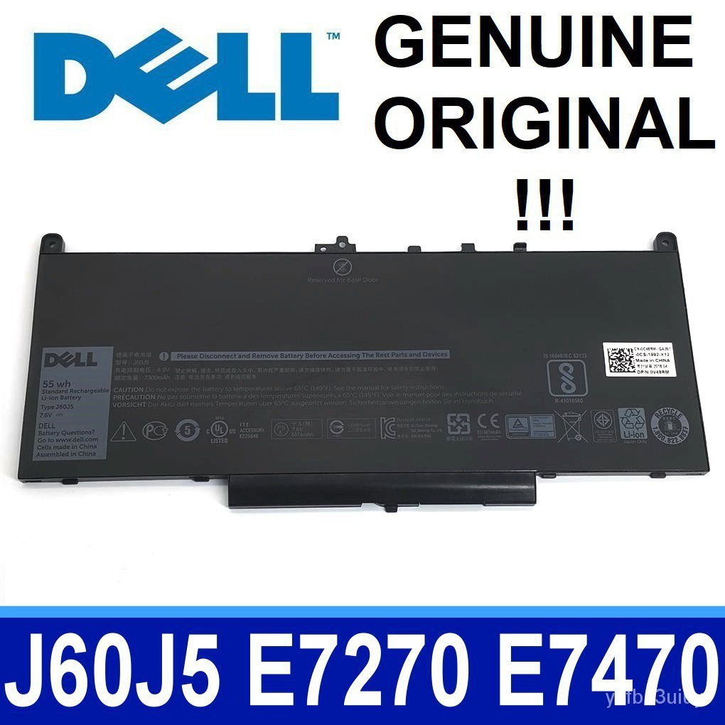 GENUINE ORIGINAL 7.6V DELL J60J5 242WD Latitude 12 E7270 E7470 579TY R1V85 1W2Y2 MC34Y 7CJRC BATTERY