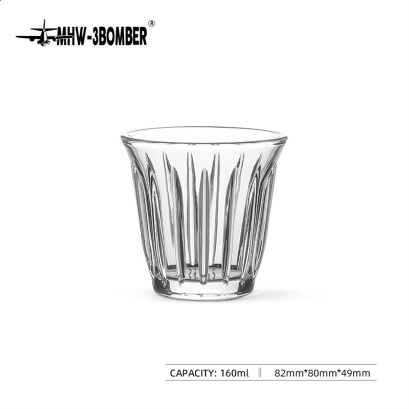 Hand Brew Coffee Tasting Cup MHW-3BOMBER Bomber Coffee Glass Australian White Cup Latte Dirty Italia