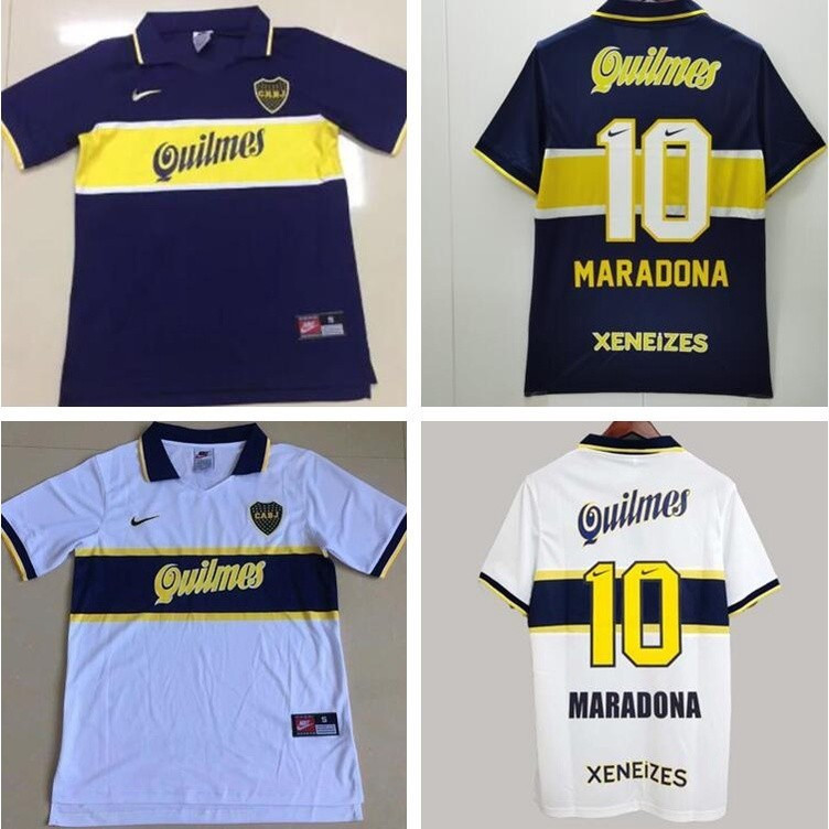 96-97 Boca Juniors Home Away Retro MARADONA เสื้อฟุตบอล