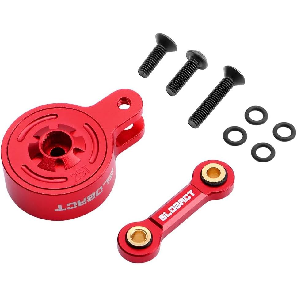 GLOBACT 25T Servo Saver อลูมิเนียมพร้อม Link สําหรับ ARRMA 1/10 Big Rock Granite KRATON Outcast SENT