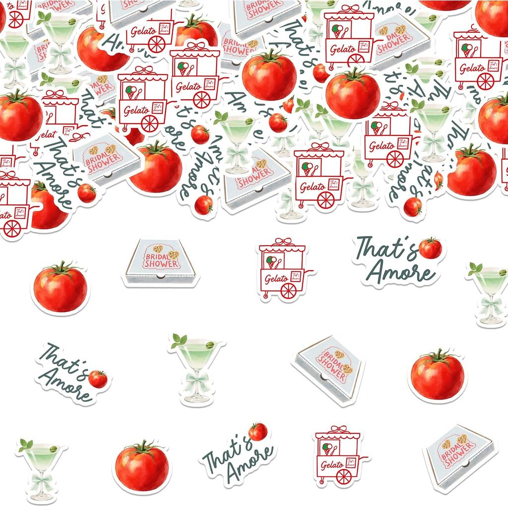 200 ชิ้นที่ Amore Confetti ที่ Amore เจ้าสาวตกแต่งฝักบัวอิตาลีหมั้นตกแต่งที่ Amore ตารางตกแต่ง Scatt