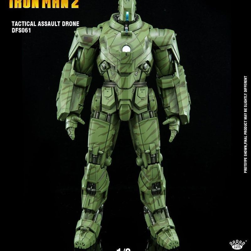 Kingarts Marvel ของแท้ Iron Man 2 Henmo Iron Soldier 1/9 Alloy Movable Marine Corps รูป