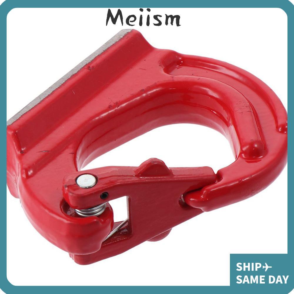 MEIISM Heavy Duty Lifting Hook,ความจุ 4400lbs Steel G80 Weld-on Anchor Hook,ความแข็งแรงสูง 2T สีแดงพ