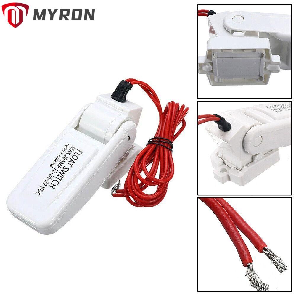 MYRON Bildge Pump, 12V 24V 32V Retrofit Float Switch, Marine Switch Marine