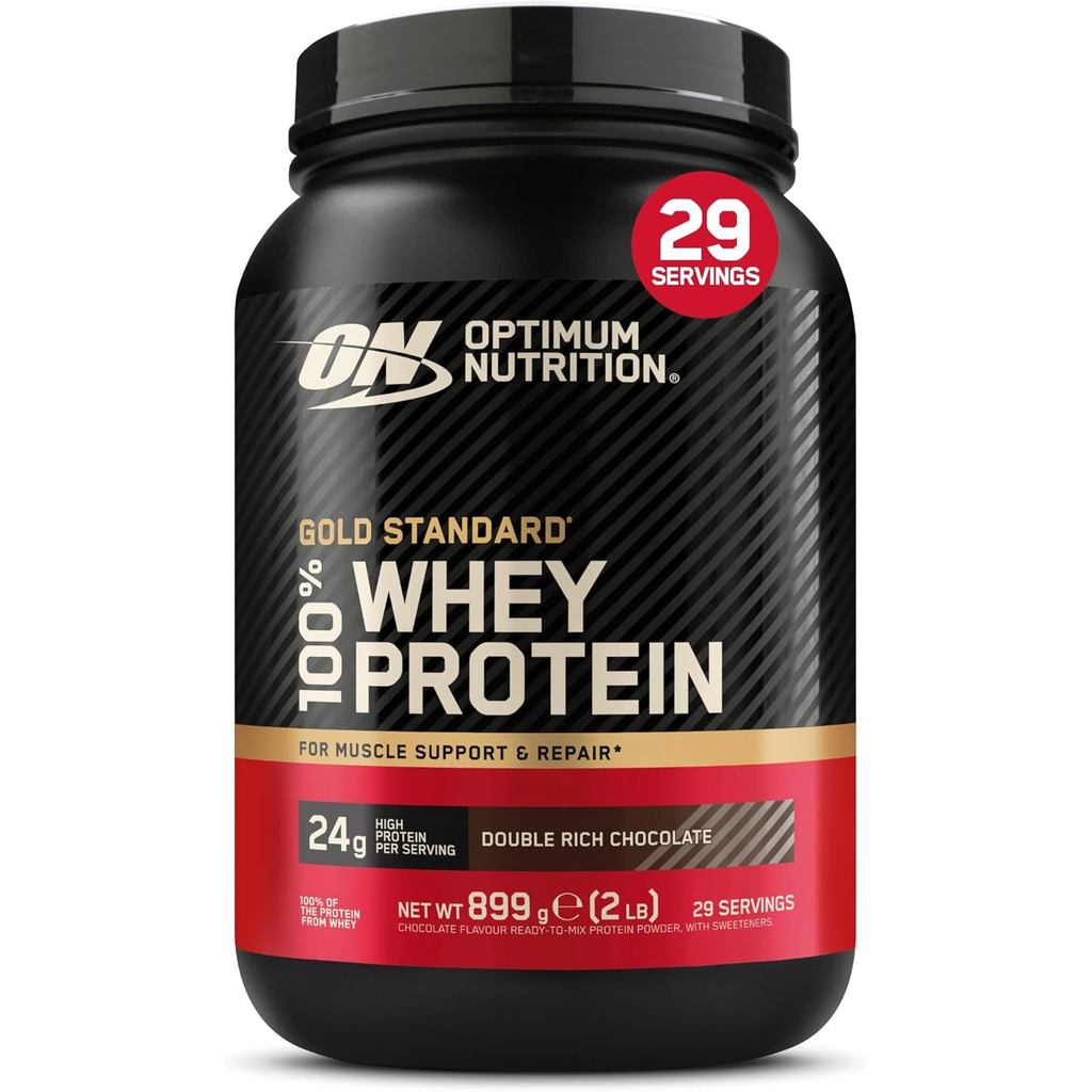 Optimum Nutrition Standard Whey Protein, Muscle Building Powder with Natural Occurring Glutamine and