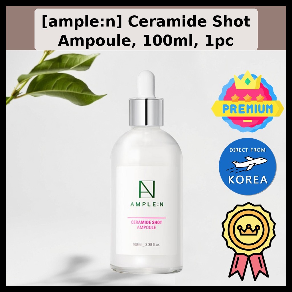 [ample:n] Ceramide Shot Ampoule, 100ml, 1pc / Korean Ampoule / Moisture Retention / ของแท้ 100% โดย 