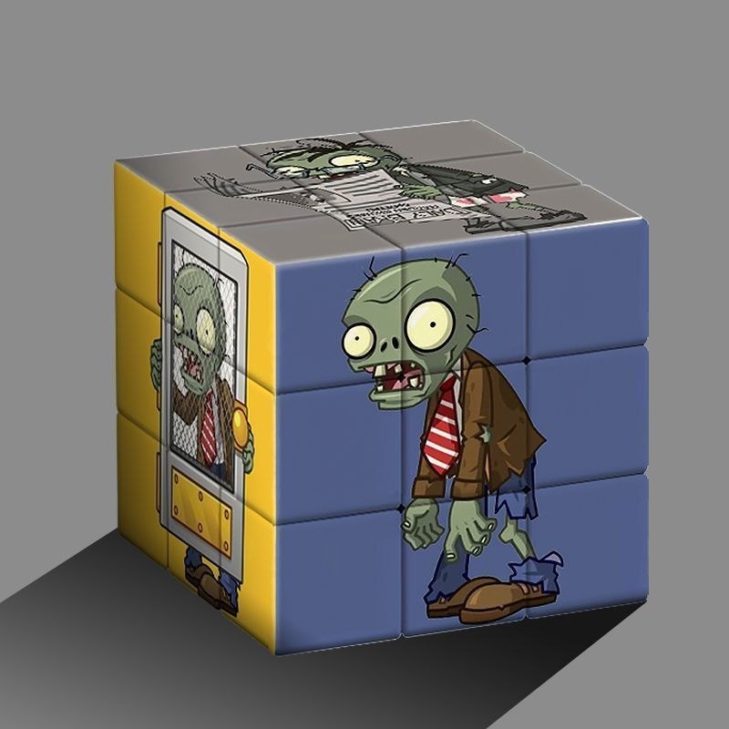 พืชเทียบกับ Zombies Third-Order Rubiks Cube Puzzle นักเรียนการ์ตูนเด็กมูลค่าสูงของเล่นของขวัญ Decomp