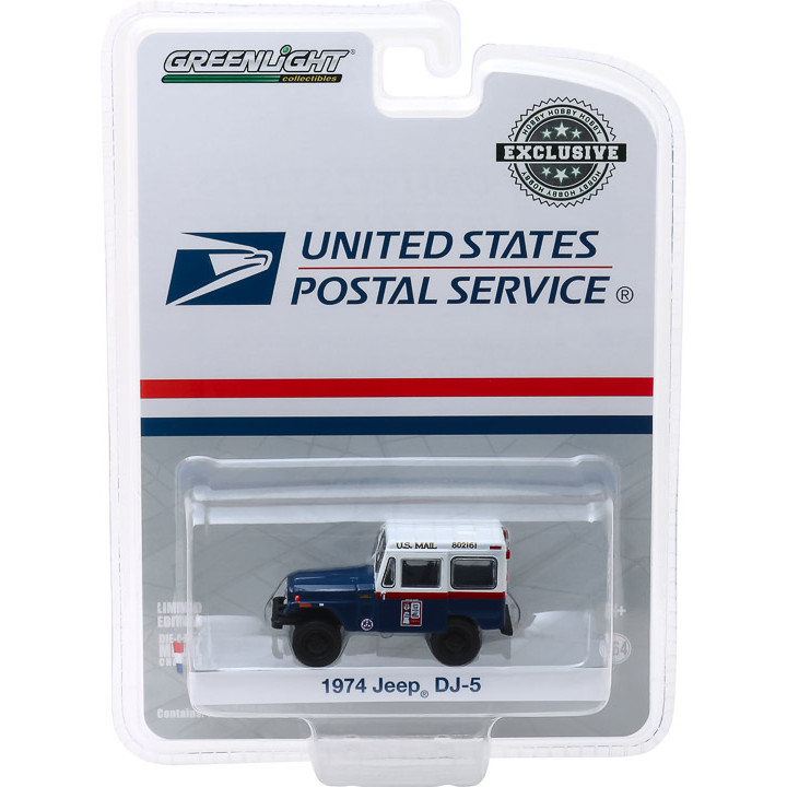 GreenLight GreenLight 1: 64 1974 Jeep DJ-5 U _ S _ Mail Civil Mail Jeep