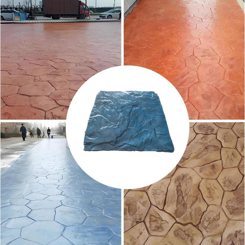 [predoloer] Stromatolite Stone Texture คอนกรีต Mould PU Stamp Mat DIY Paving Stone สําหรับโครงการภูม