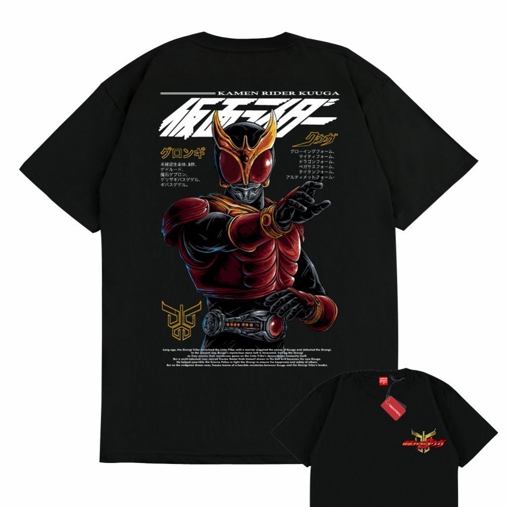 Kamen Rider Kuuga Theme เสื้อยืด_unisex_ผ้าฝ้าย_100% อินเทรนด์สำหรับกิจกรรม_Tokusatsu