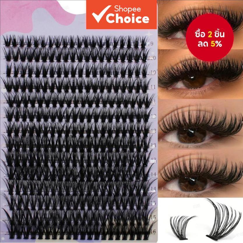 High-Density 40D Cluster Lashes - 9-16 มม.ความยาวผสม D-Curvature Extensions, เส้นใยสังเคราะห์ Wispy นุ่มพิเศษ, แพ็คจํานวนมากสําหรับ DIY Volume