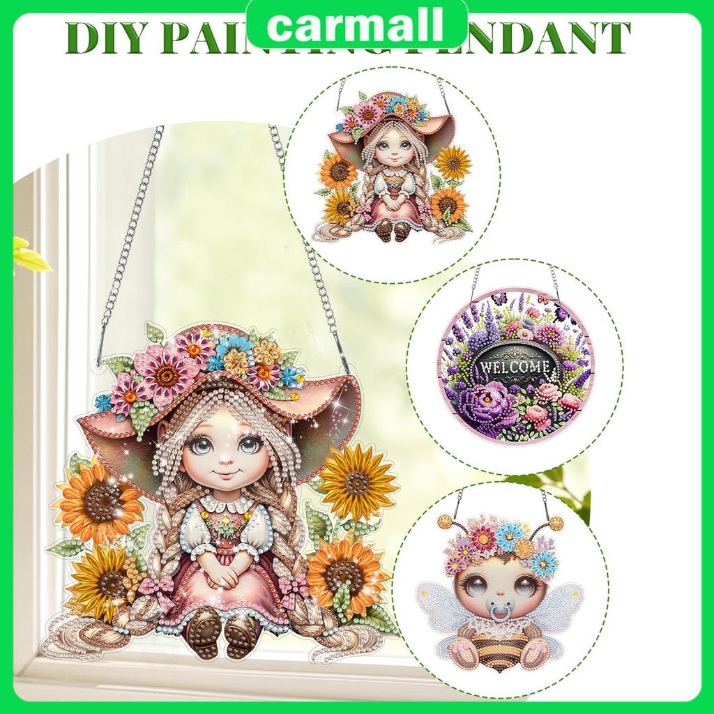 DIY Diamond Art จี้หน้าต่างตกแต่งสําหรับผู้ใหญ่ Diamond Art ชุดแขวนสําหรับตกแต่ง SHOPSBC7382