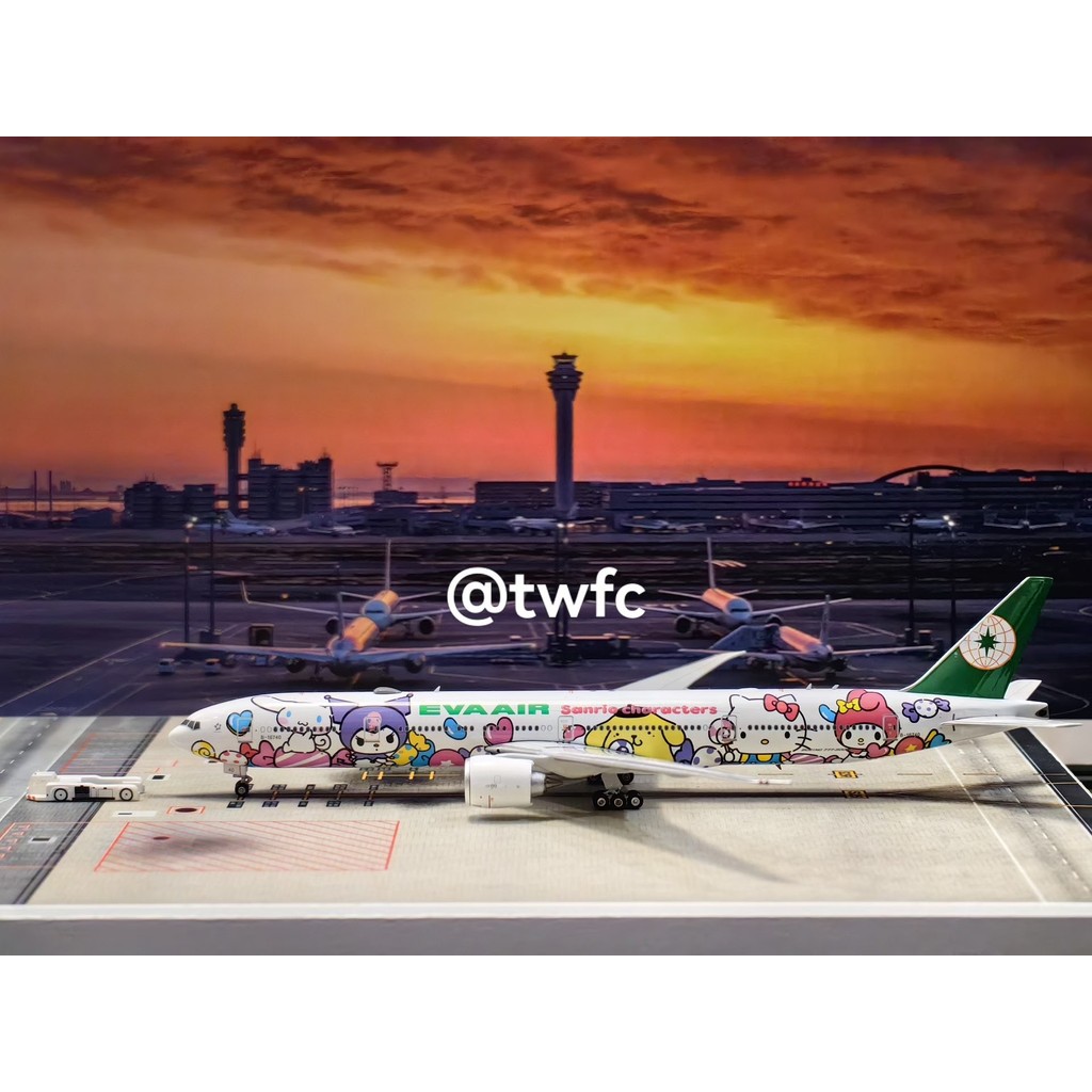PH phoenix EVA Airlines EVA AIRB777-300ER B-16740 1: 400 Mesh Test Flawless Sanrio Hello kitty Paint