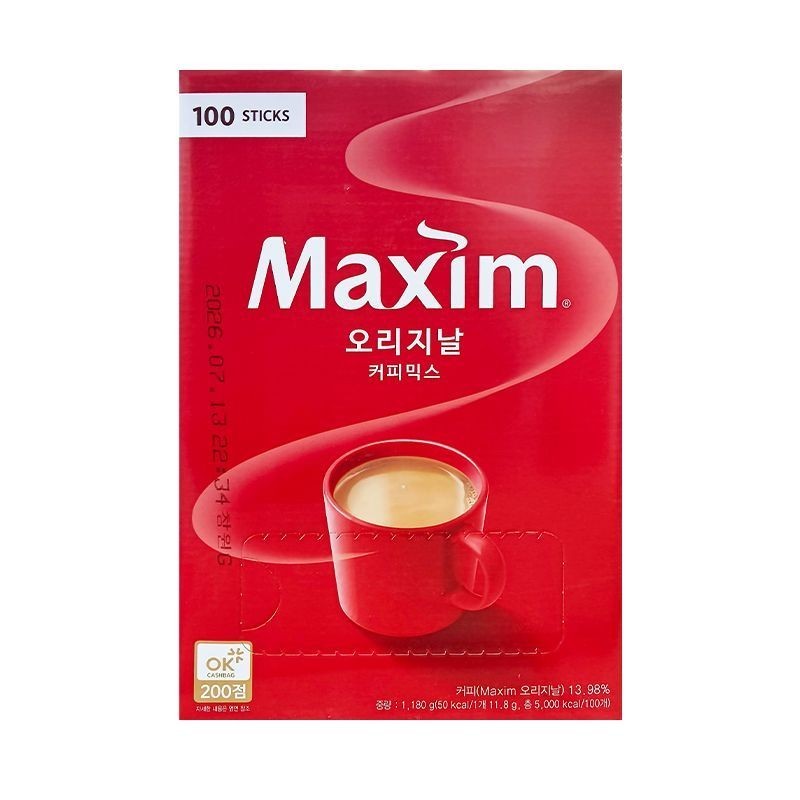 เกาหลีนําเข้า Maxim Red Maxim Coffee Platinum Coffee Maxim 3 in 1 Instant Platinum Original Coffee