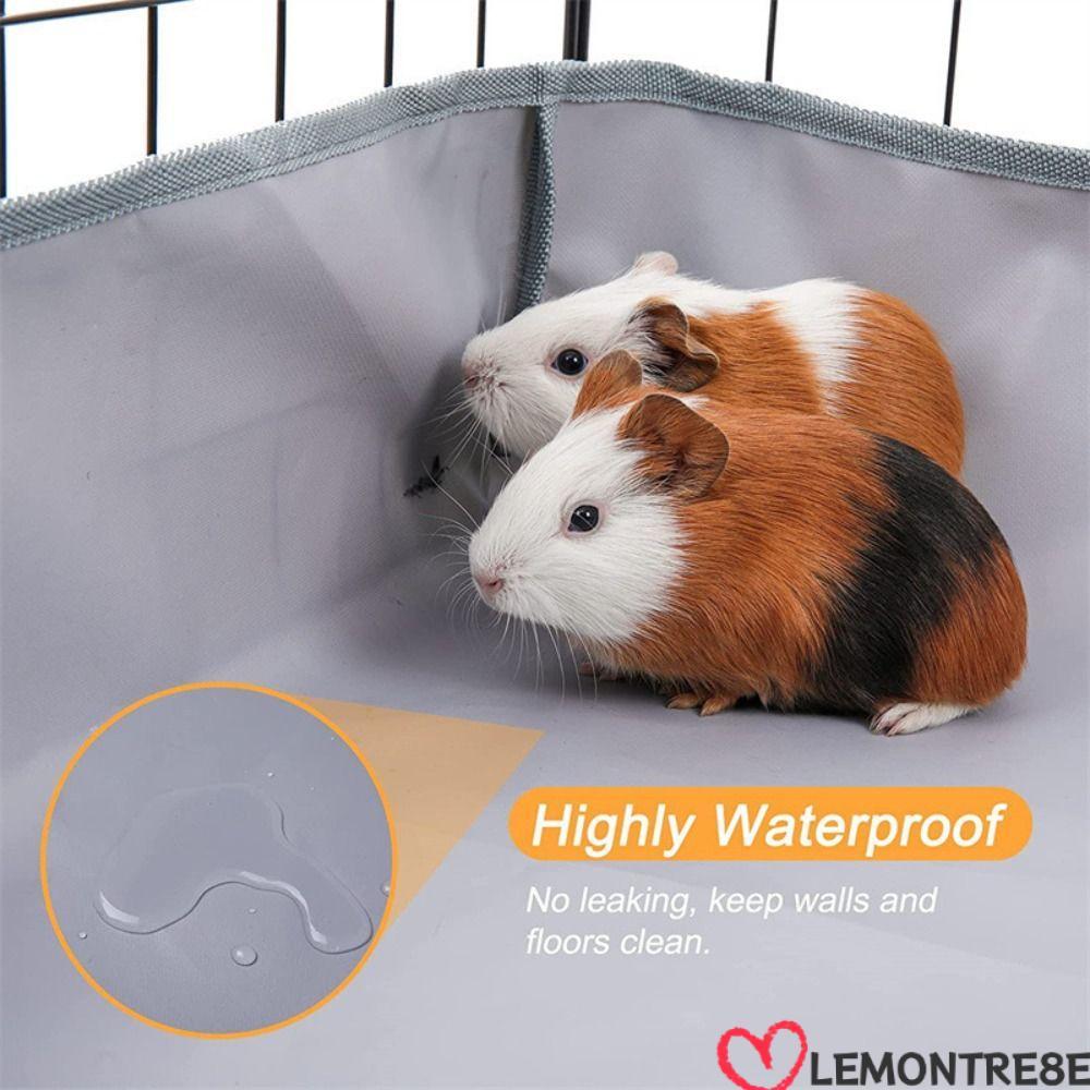 LEMONTREE หนูตะเภากรงด้านล่าง, ทําความสะอาดง่ายล้างทําความสะอาดได้กริด Habitat Liner, แบบพกพากันน้ํา