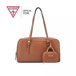 GUESS กระเป๋า รุ่น LG186609 JUSTINA SHOULDER SATCHEL สีน้ำตาล