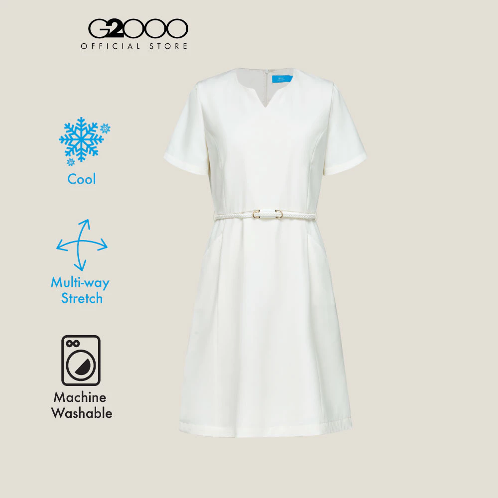 G2000 เดรสสำหรับผู้หญิง รุ่น A-Shape 5123105203 OFF-WHITE