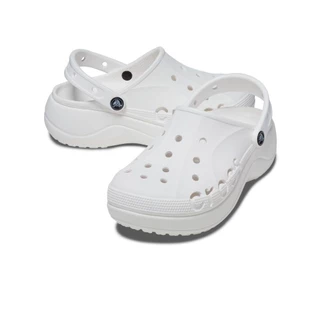 CROCS รองเท้าลำลองผู้หญิง BAYA PLATFORM CLOG รุ่น 208186100 - WHITE