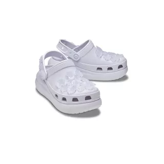 CROCS รองเท้าลำลองผู้ใหญ่ CRUSH TRANSLUCENT FLORAL CLOG รุ่น CS 213121-5BO - FROSTED GRAPE