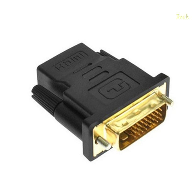 Dark HDTV หญิงถึง DVI ชายอะแดปเตอร์ 24 + 1 ขา 1080p ความละเอียด DVI to HDTV อะแดปเตอร์สําหรับจอแสดงผ