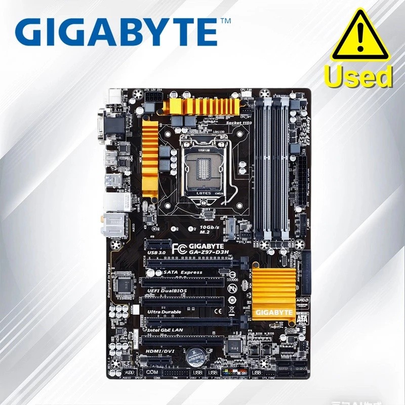 GIGABYTE GA-Z97-D3H LGA 1150 Intel Z97 HDMI SATA 6Gb/s USB 3.0 ATX เมนบอร์ด Intel