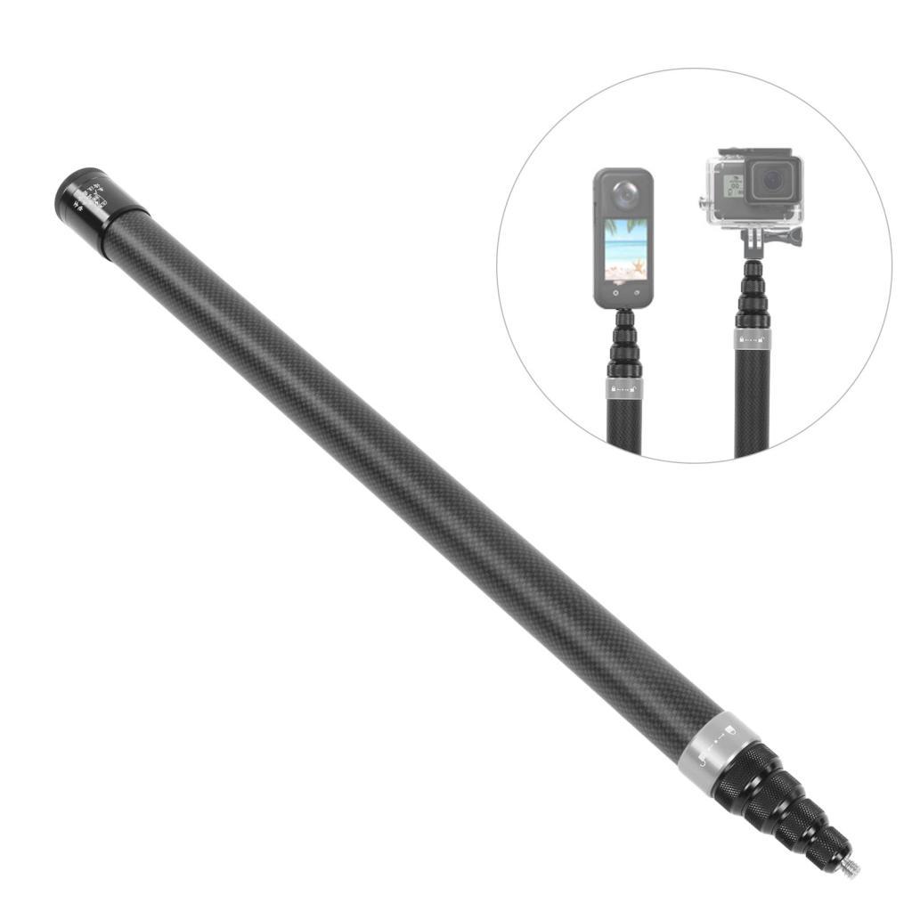 Ropa888 ไม้เซลฟี่คาร์บอนไฟเบอร์สําหรับ X3 ONE RS 2 X2 RF เสาขยายกล้องกีฬาพร้อมสกรู 1/4 นิ้วน้ําหนักเ