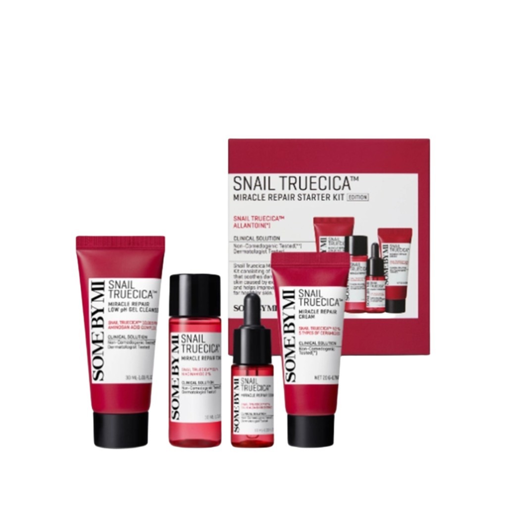 [some by mi] Snail Truecica Miracle Repair Starter Kit ชุด 4 / Korean Repair Set / Miracle Formula b