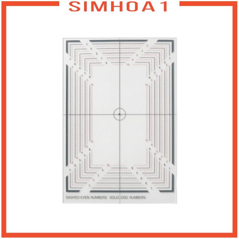 [Simhoa1] Trading Card Centering Tool Clear Card Centering Tool พิมพ์สี่เหลี่ยมสําหรับนักสะสม,โต๊ะ