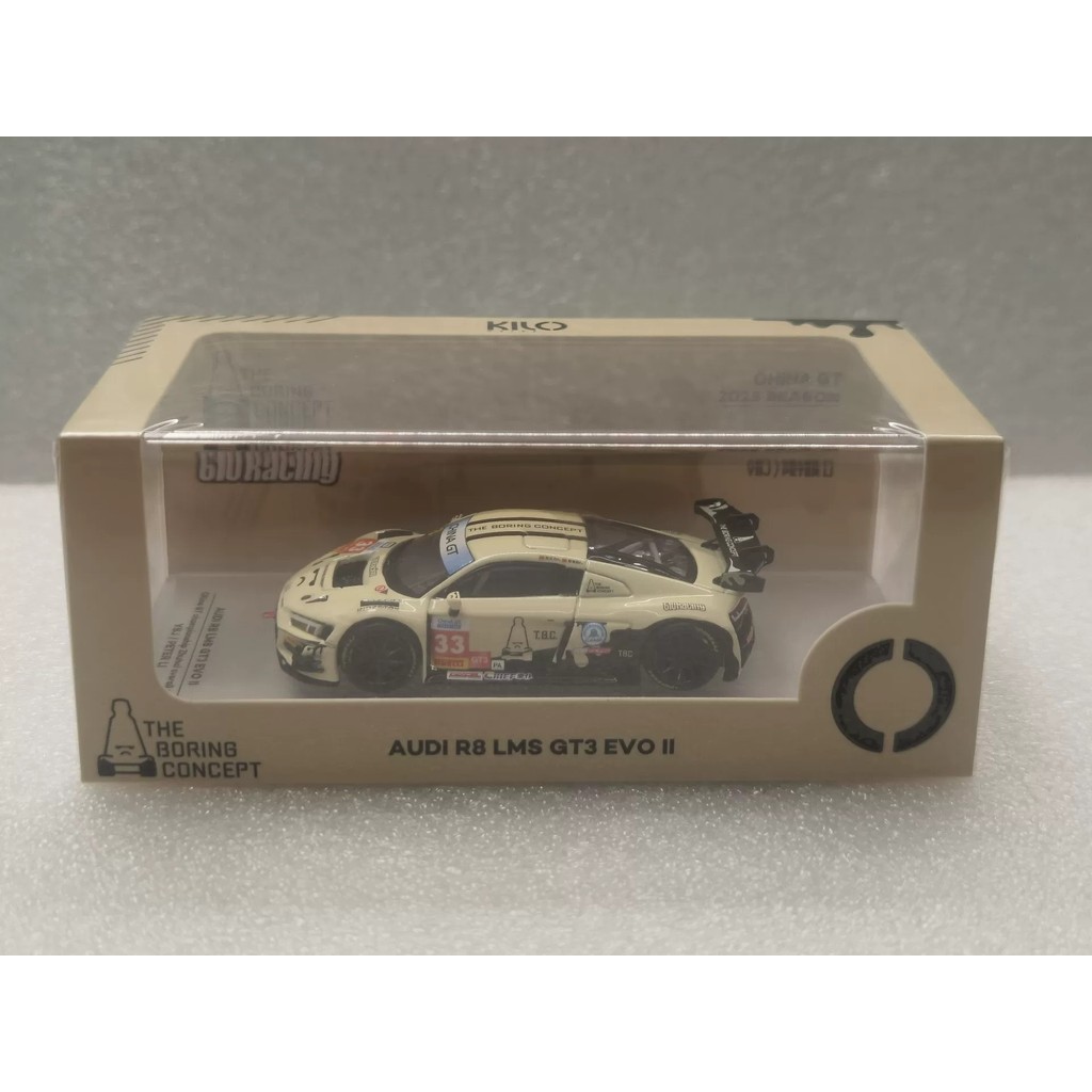 [กําพร้าสต็อกพร้อม] KILO x TBC THE BORING CONCEPT Joint 1/64 Audi R8 LMS GT3 EVO II Racing Model Mil