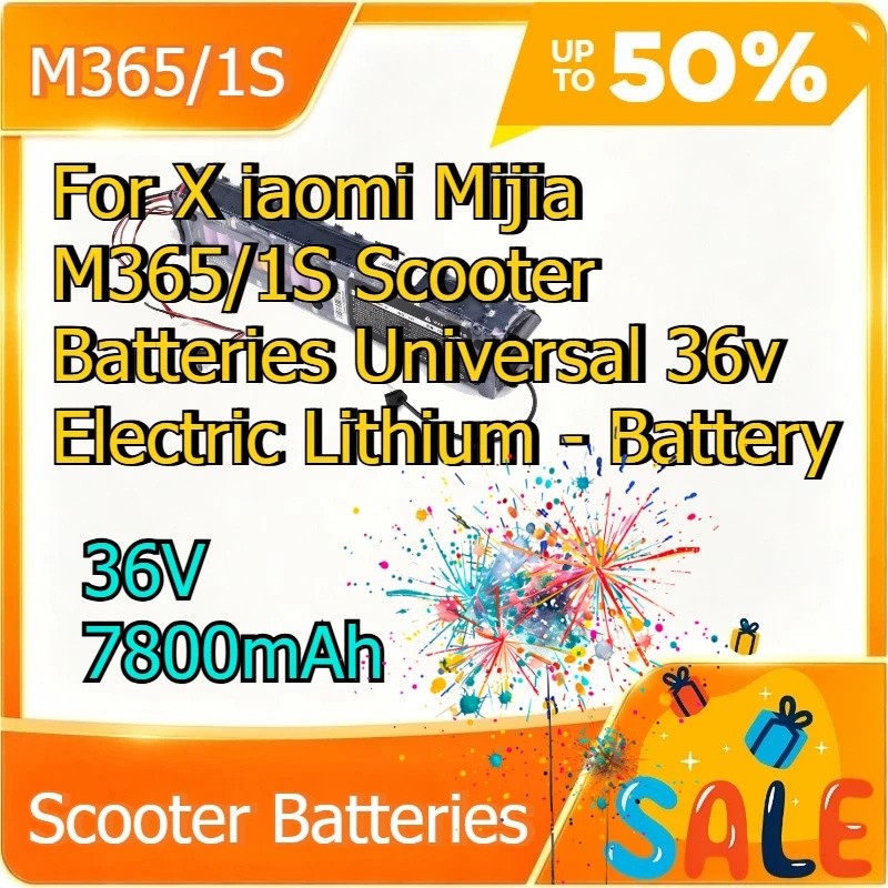 36V 7800mAh แบตเตอรี่ลิเธียมความจุสูง Universal สําหรับ X iaomi Mijia M365 M365 1S ไฟฟ้าสกู๊ตเตอร์