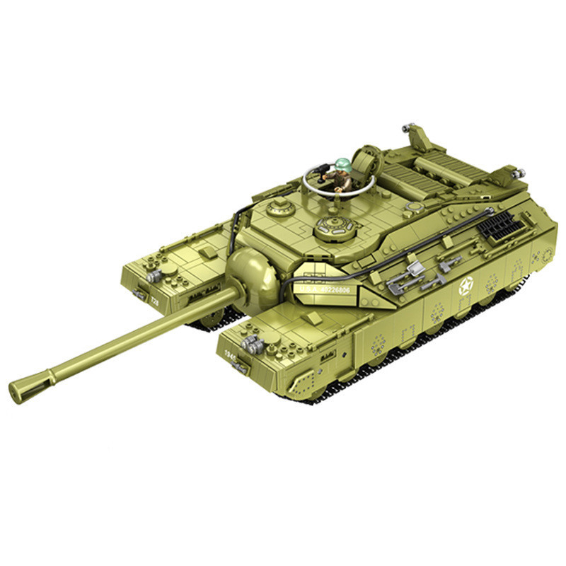 Penrose T28 Heavy Tank Building Blocks ประกอบของเล่นการศึกษาเด็กเด็กทหารรุ่น